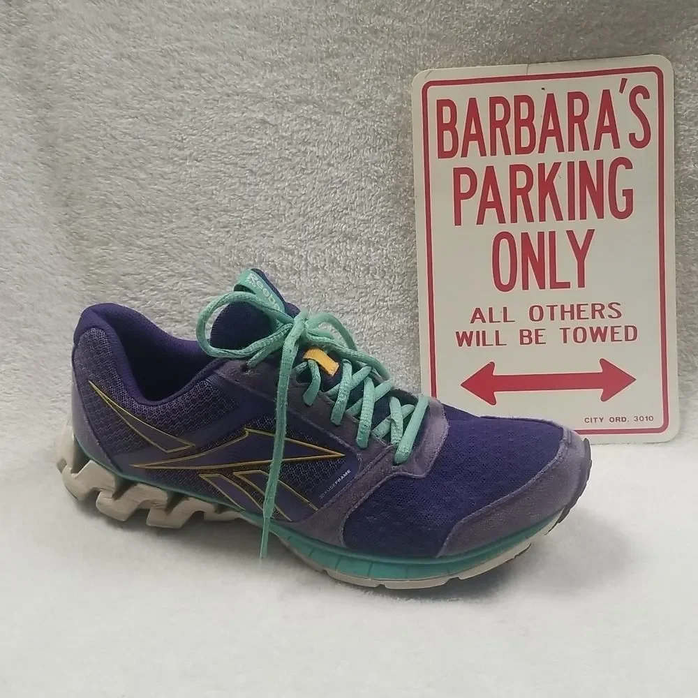REEBOK WOMENS PURPLE ZIGKICK ALPHA RUNNING SHOE SZ 10 - Picture 2 of 9